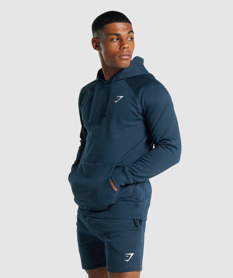 Gymshark Bluza Z Kapturem Granatowa