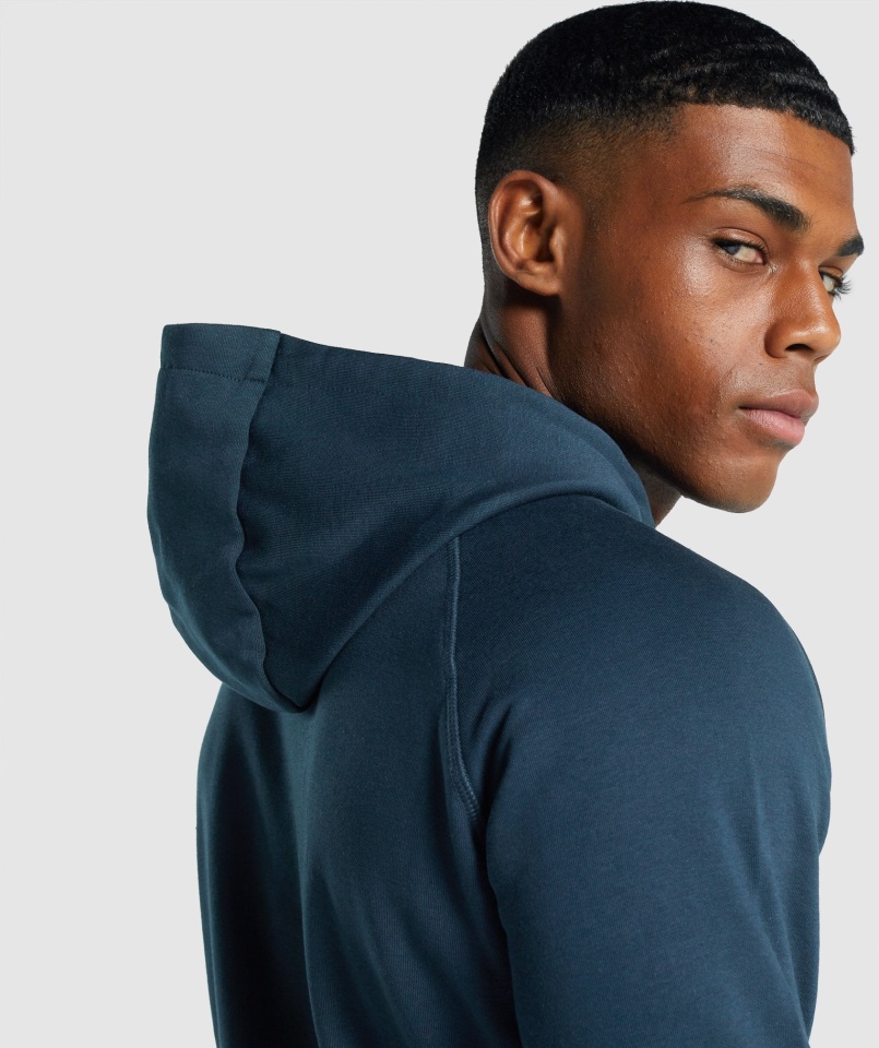 Gymshark Bluza Z Kapturem Granatowa