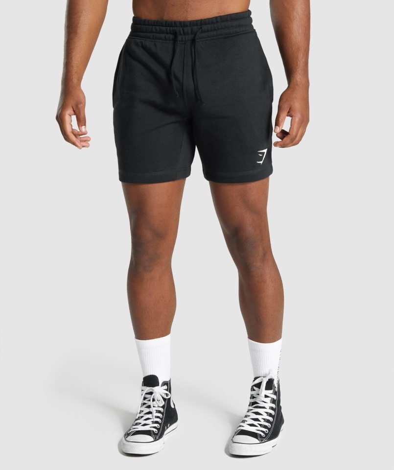 Spodenki Gymshark Z Herbem Czarne