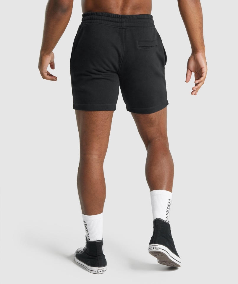 Spodenki Gymshark Z Herbem Czarne