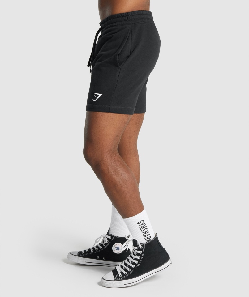 Spodenki Gymshark Z Herbem Czarne
