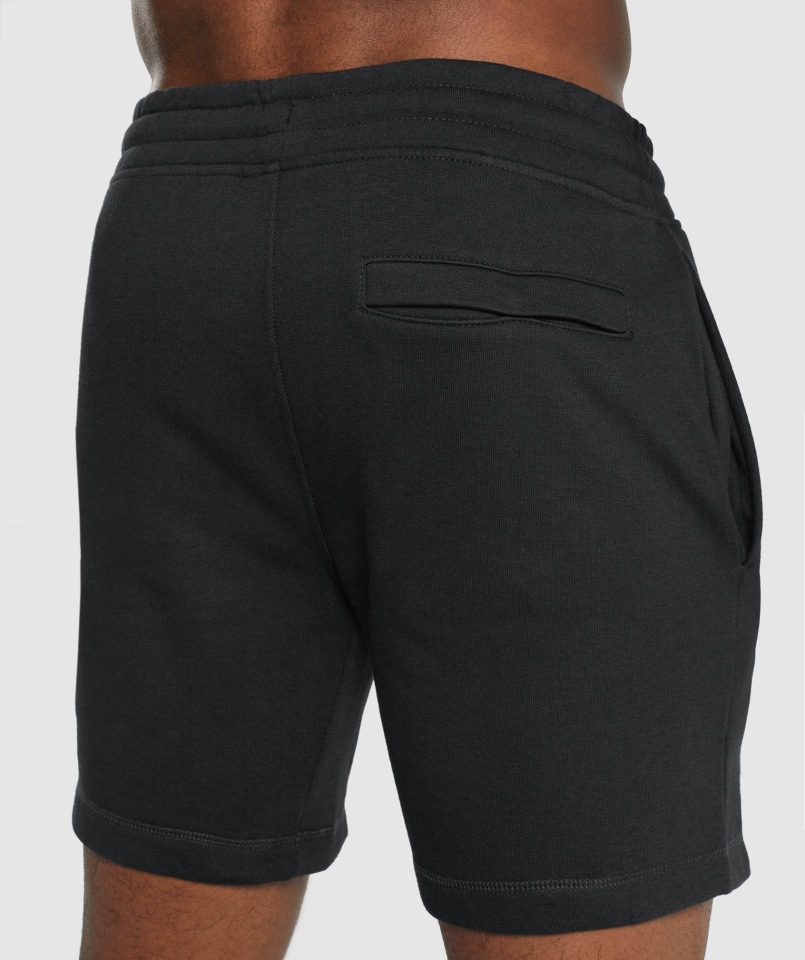 Spodenki Gymshark Z Herbem Czarne