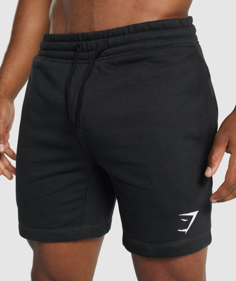 Spodenki Gymshark Z Herbem Czarne