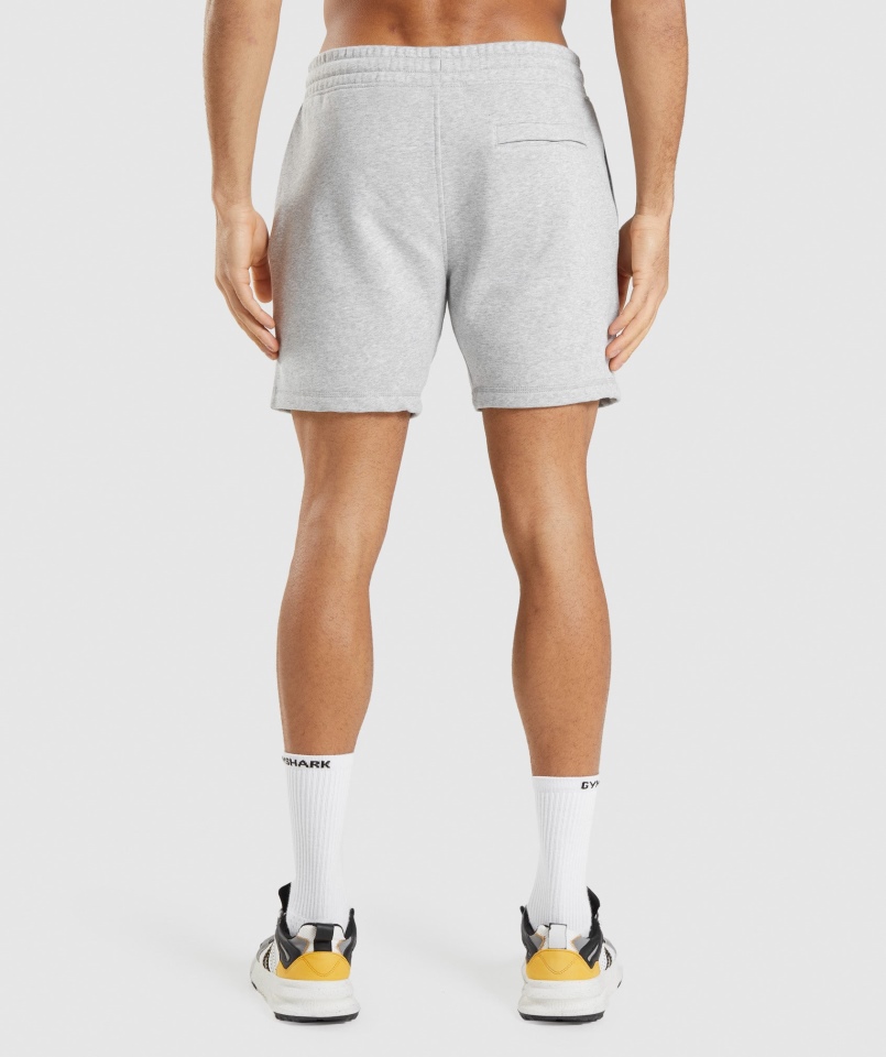 Spodenki Gymshark Z Herbem Jasnoszare Rdzeń Marl
