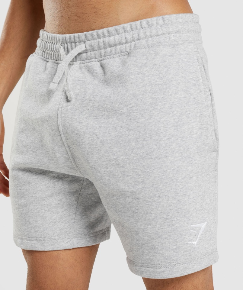Spodenki Gymshark Z Herbem Jasnoszare Rdzeń Marl