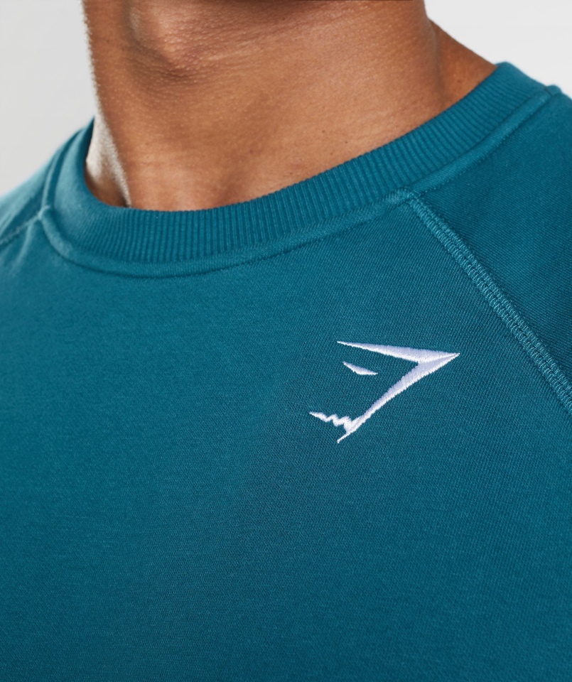 Gymshark Bluza Z Herbem Atlantic Blue