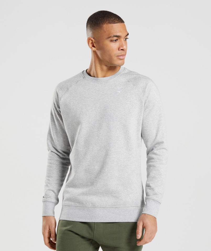 Gymshark Bluza Z Herbem Jasnoszara Rdzeń Marl