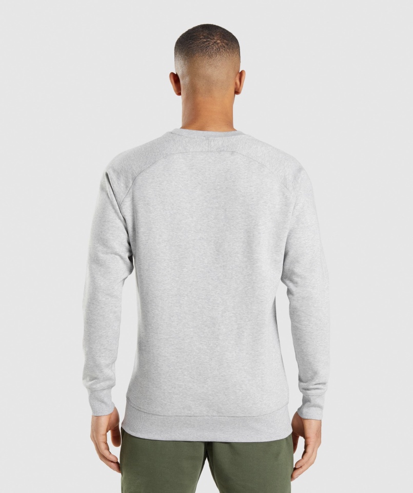 Gymshark Bluza Z Herbem Jasnoszara Rdzeń Marl
