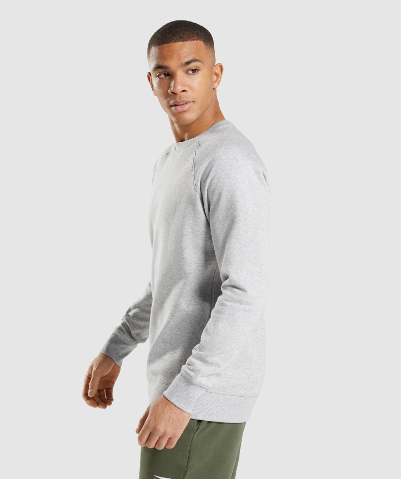 Gymshark Bluza Z Herbem Jasnoszara Rdzeń Marl