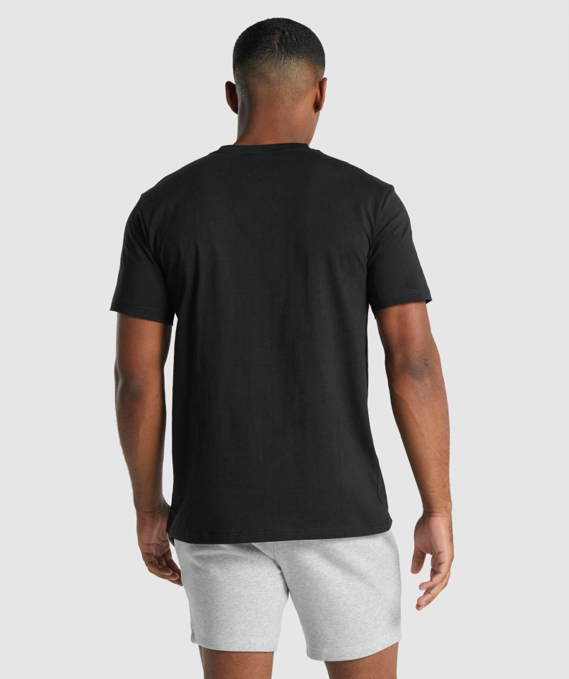 Koszulka Gymshark Z Herbem Czarna