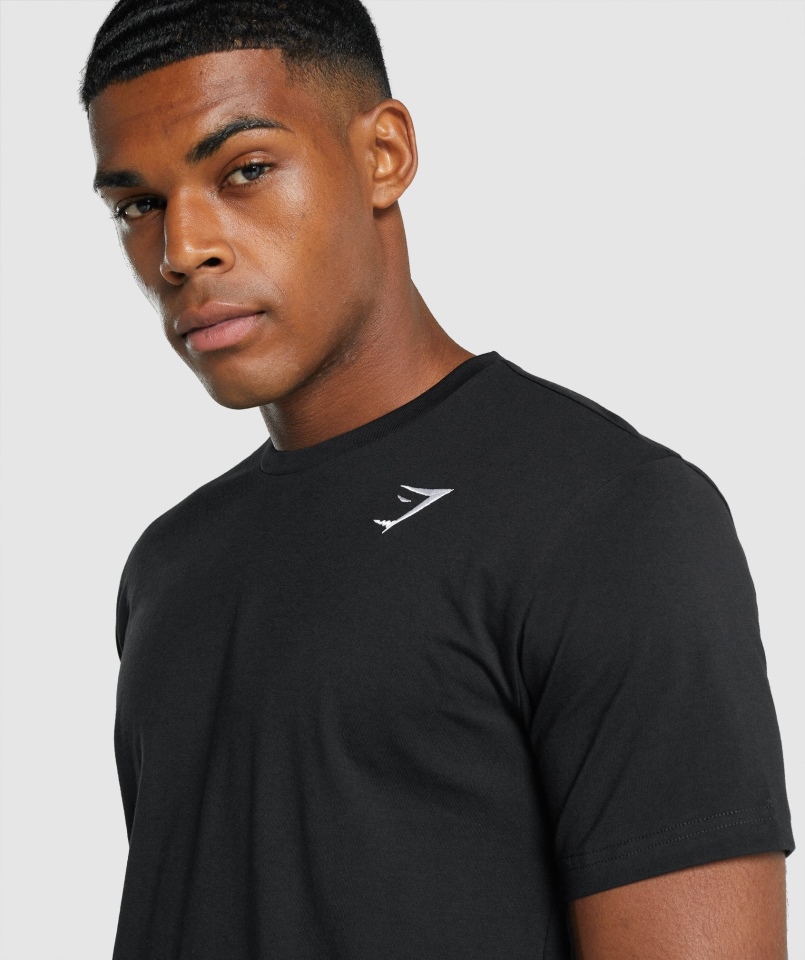 Koszulka Gymshark Z Herbem Czarna