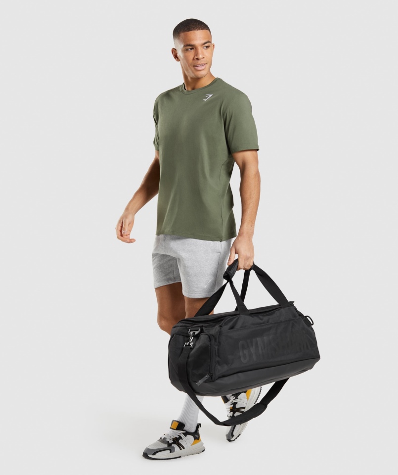 Gymshark Herb T-shirt Core Oliwkowy