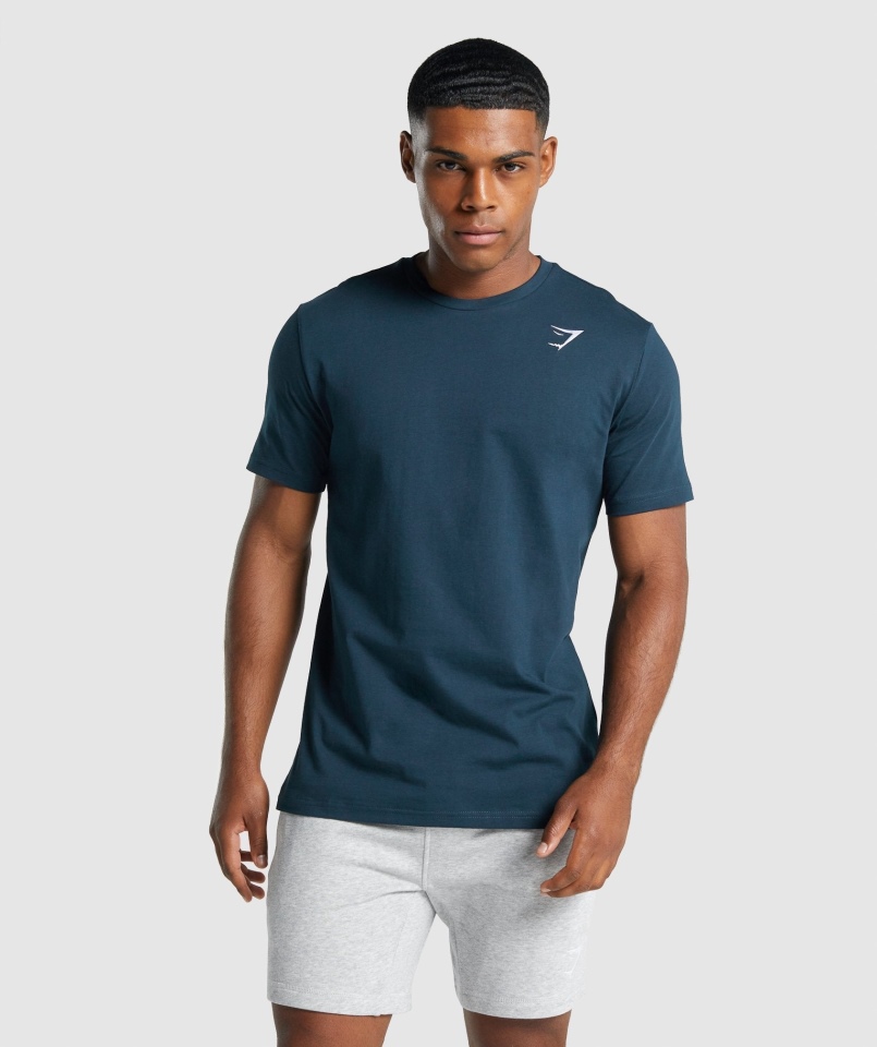 Koszulka Gymshark Z Herbem Granatowa