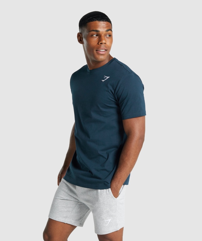 Koszulka Gymshark Z Herbem Granatowa