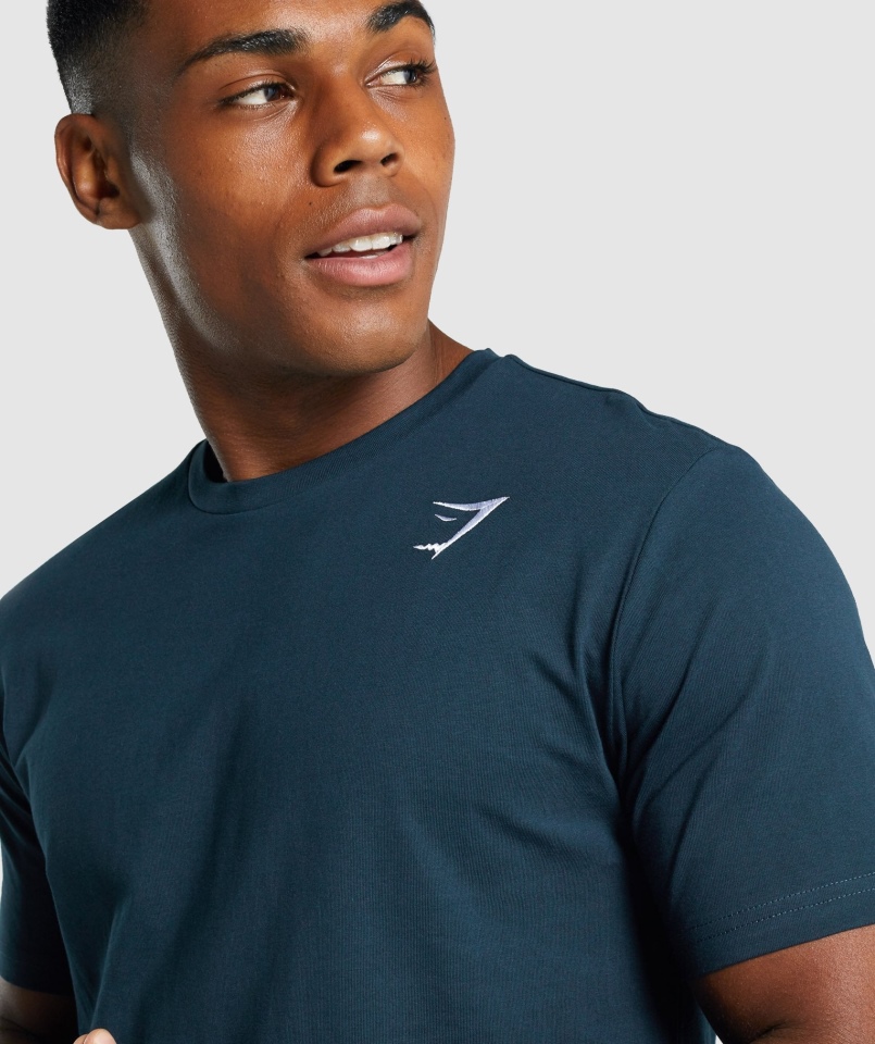 Koszulka Gymshark Z Herbem Granatowa
