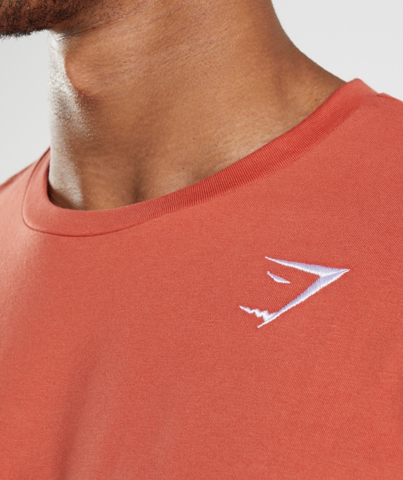 Koszulka Gymshark Z Herbem Sztormowa Czerwień