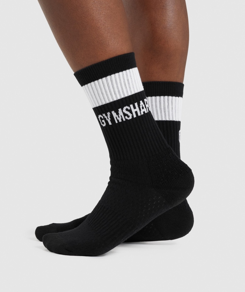 Gymshark Skarpetki Załogi 1 Szt. Czarne