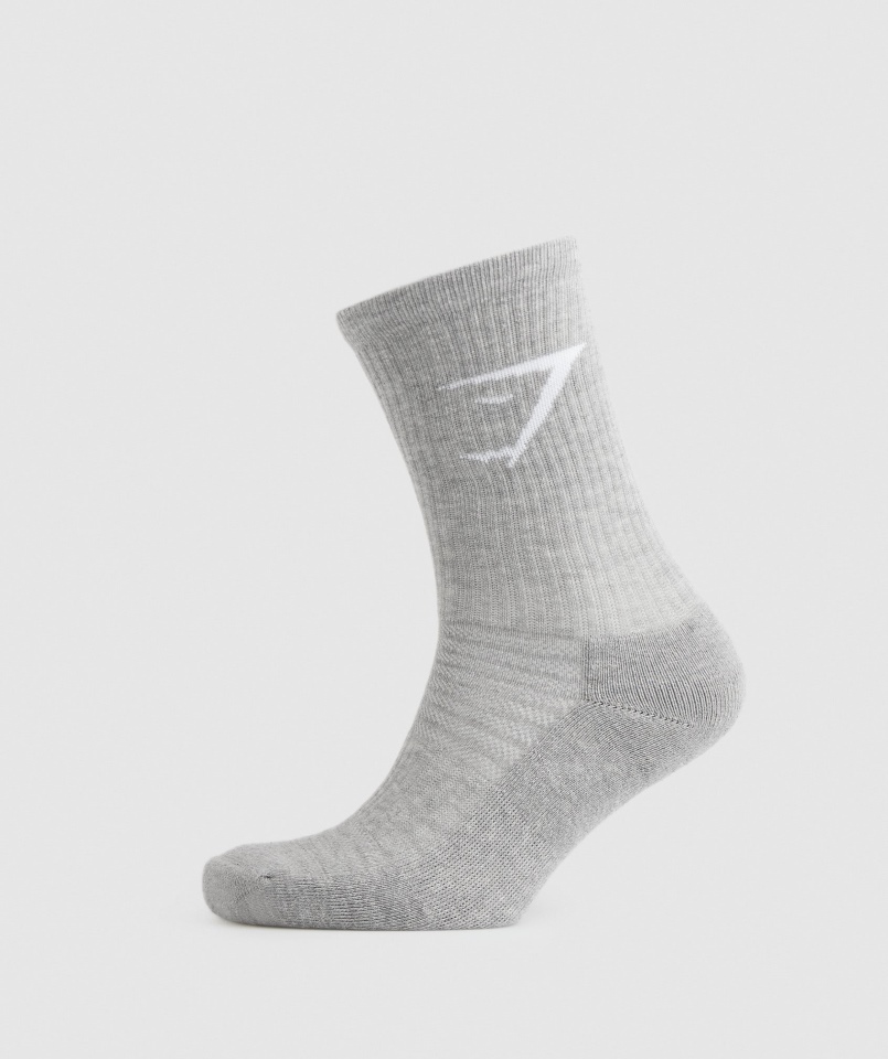 Gymshark Załóg Skarpetki 3pk Granatowo-jasnoszary Melanż