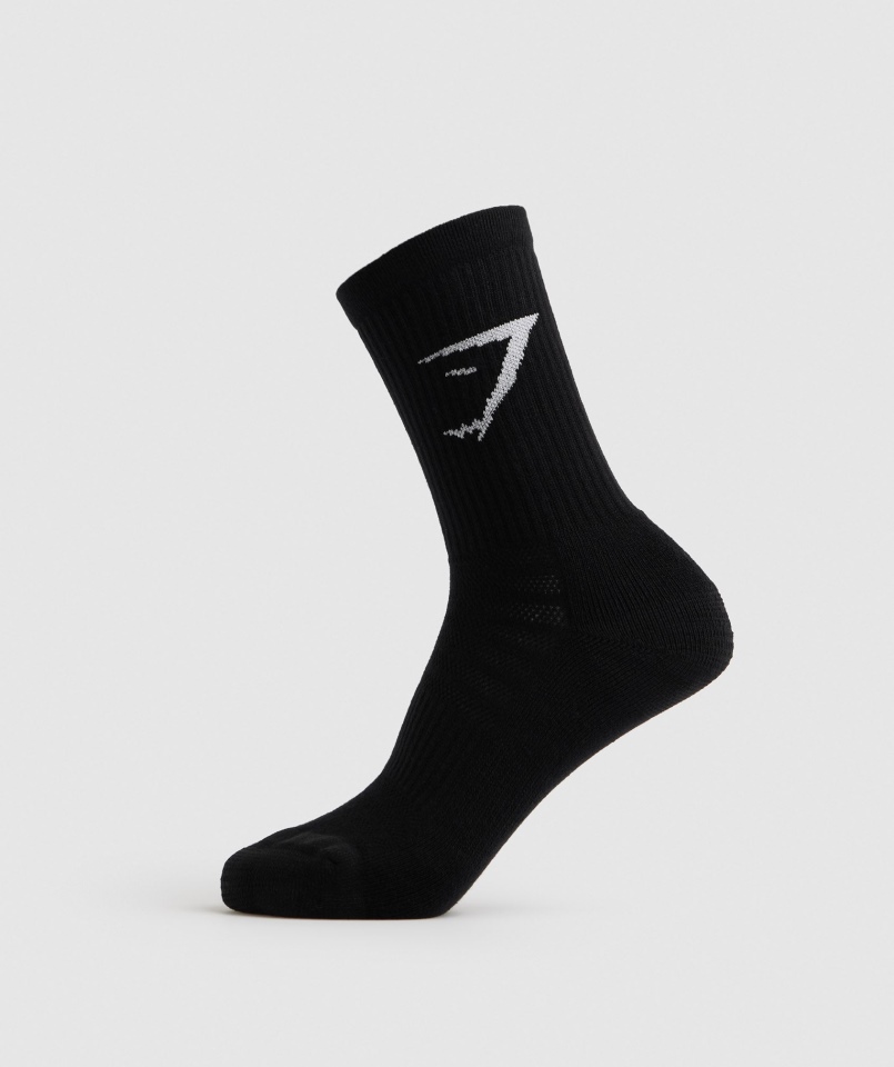 Gymshark Skarpetki Załogi 5 Szt. Czarne