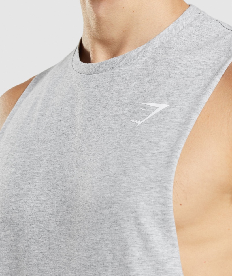 Zbiornik Na Ramię Gymshark Krytyczny 2.0 Jasnoszary Marl