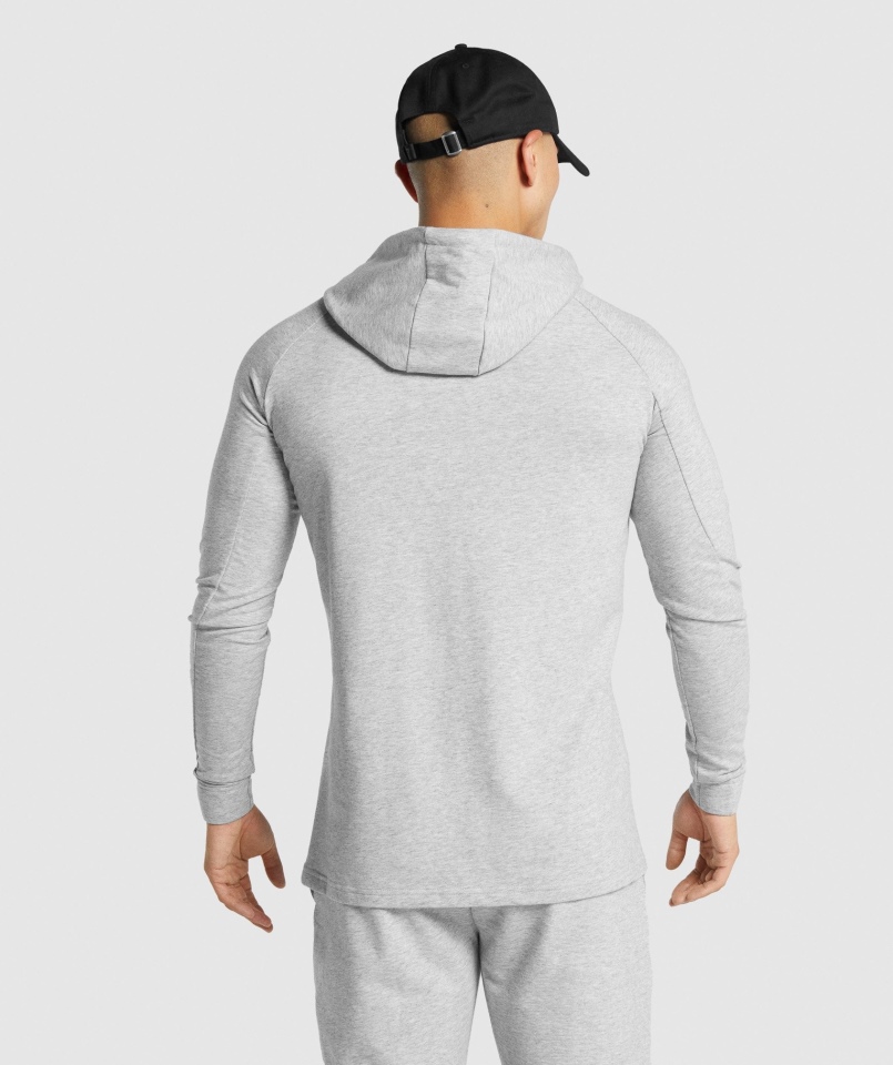 Bluza Z Kapturem Gymshark Krytyczna 2.0 Jasnoszara Melanż