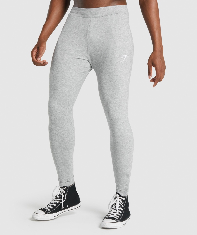 Joggersy Gymshark Krytyczne 2.0 Jasnoszare Marl