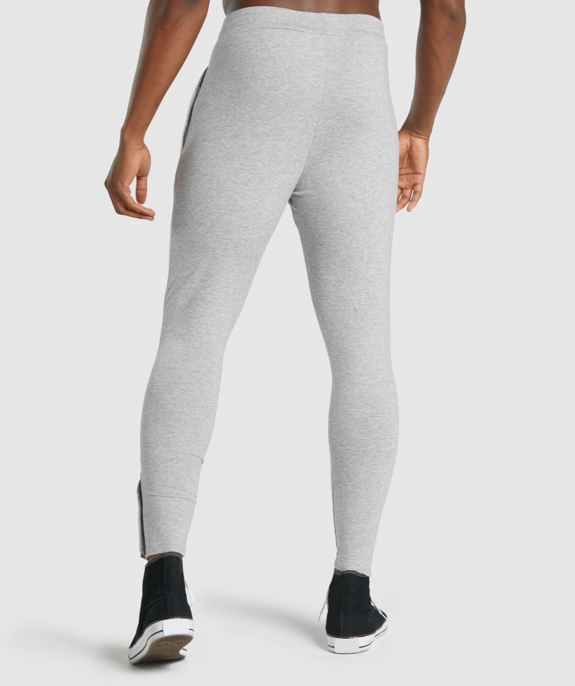 Joggersy Gymshark Krytyczne 2.0 Jasnoszare Marl