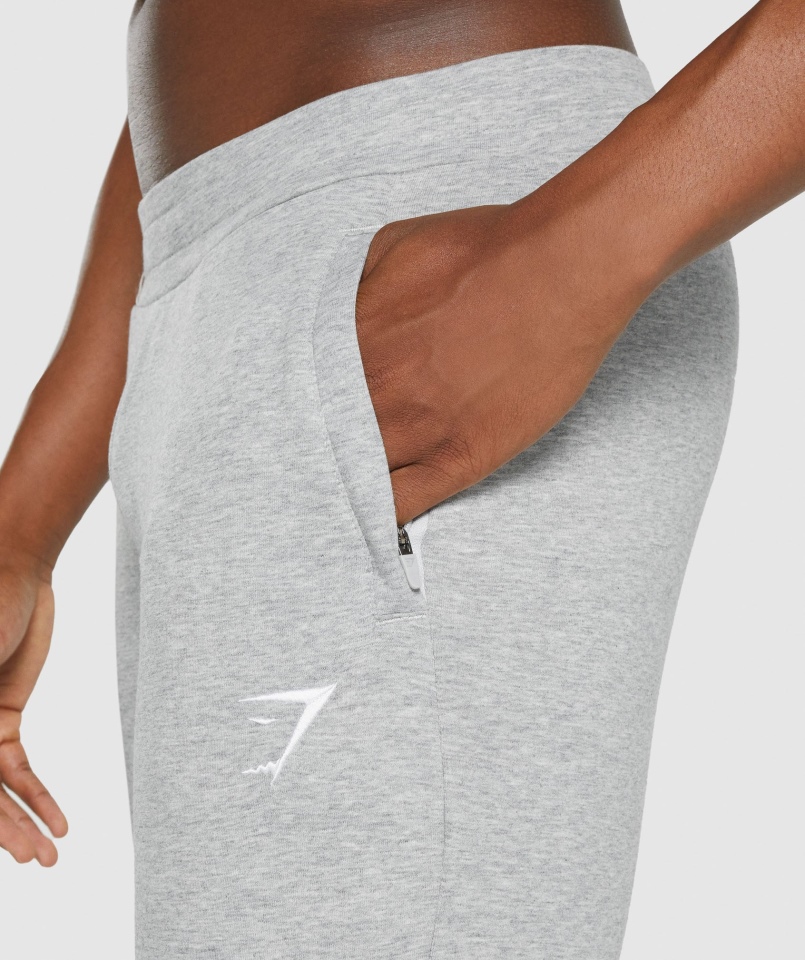 Joggersy Gymshark Krytyczne 2.0 Jasnoszare Marl