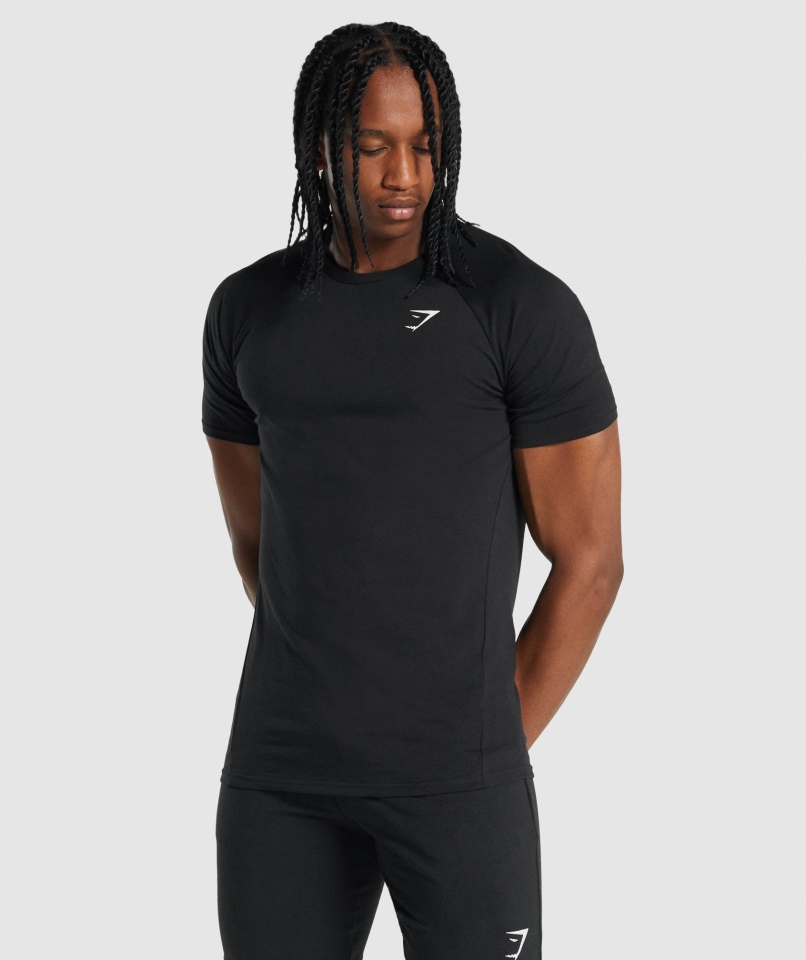 T-shirt Gymshark Krytyczny 2.0 Czarny
