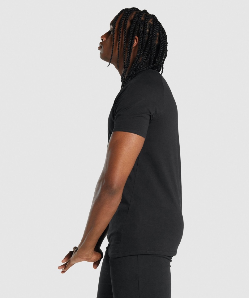 T-shirt Gymshark Krytyczny 2.0 Czarny