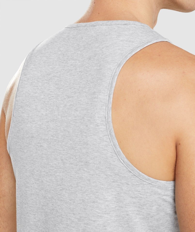 Zbiornik Gymshark Krytyczny 2.0 Jasnoszary Marl