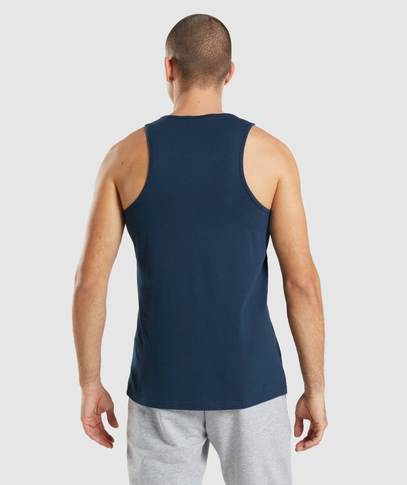 Gymshark Krytyczny 2.0 Czołg Granatowy
