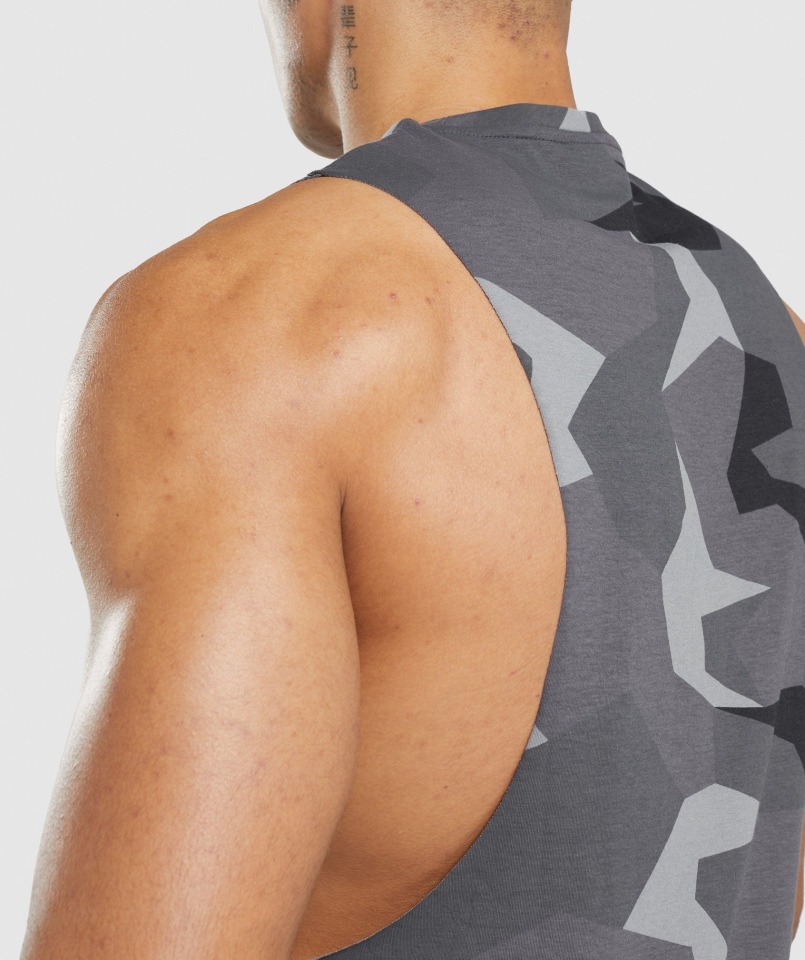 Gymshark Kryty Czarny Nadruk Na Ramieniu