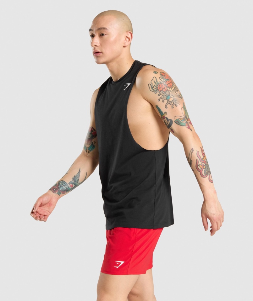 Gymshark Krytyczny Zbiornik Na Ramię, Czarny