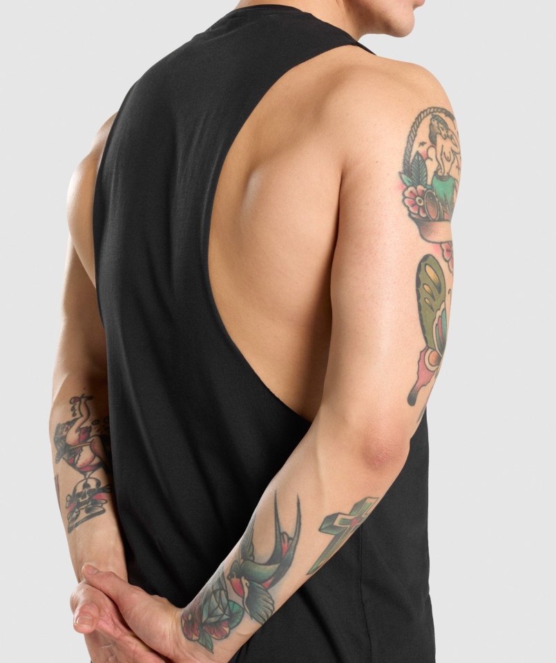 Gymshark Krytyczny Zbiornik Na Ramię, Czarny