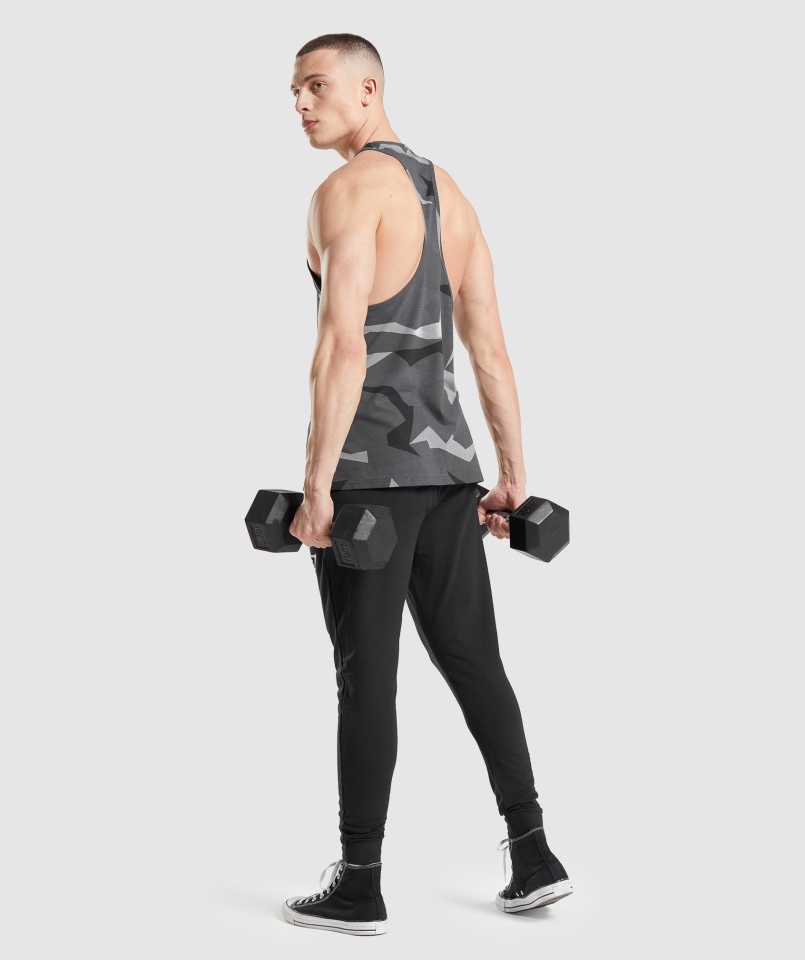 Gymshark Krytyczne Stringi Czarny Nadruk