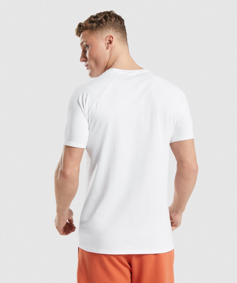 Gymshark Krytyczna Koszulka Biała