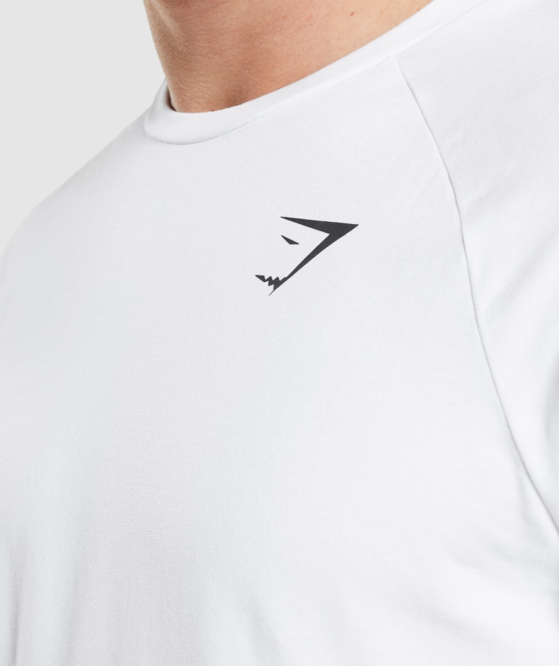 Gymshark Krytyczna Koszulka Biała