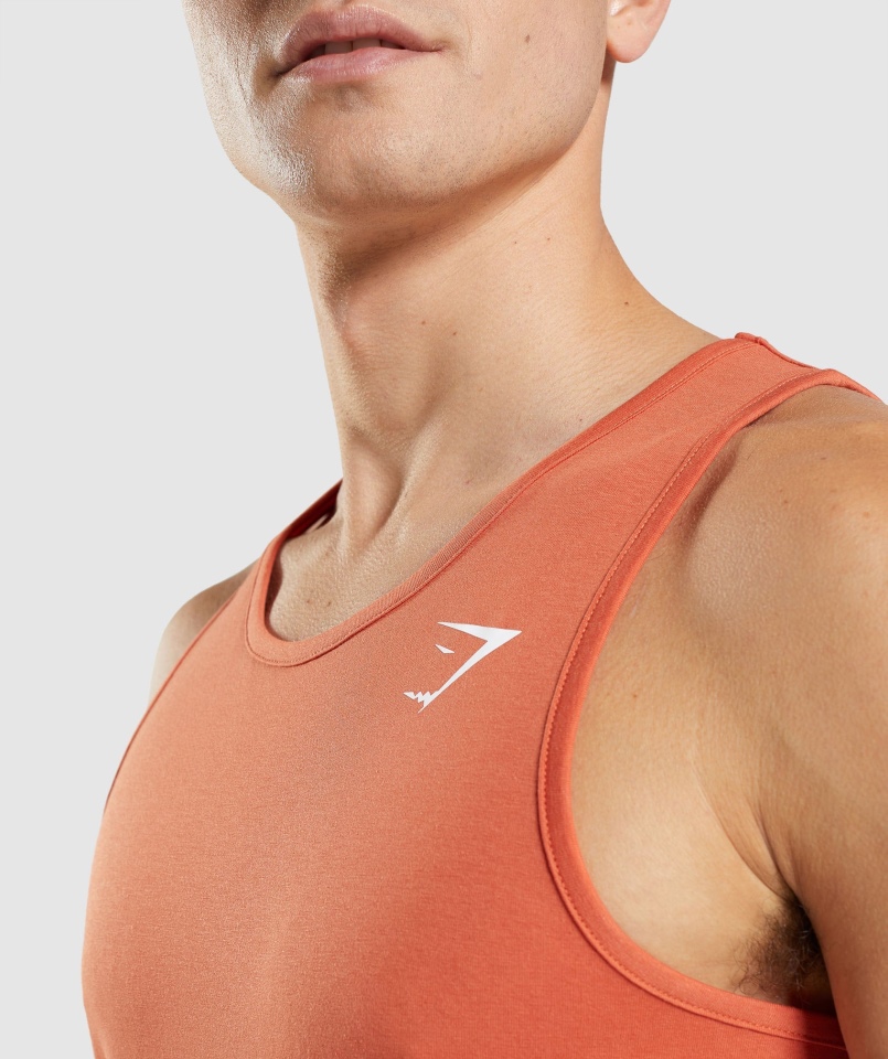 Gymshark Kryty Zbiornik Gliny Pomarańczowy