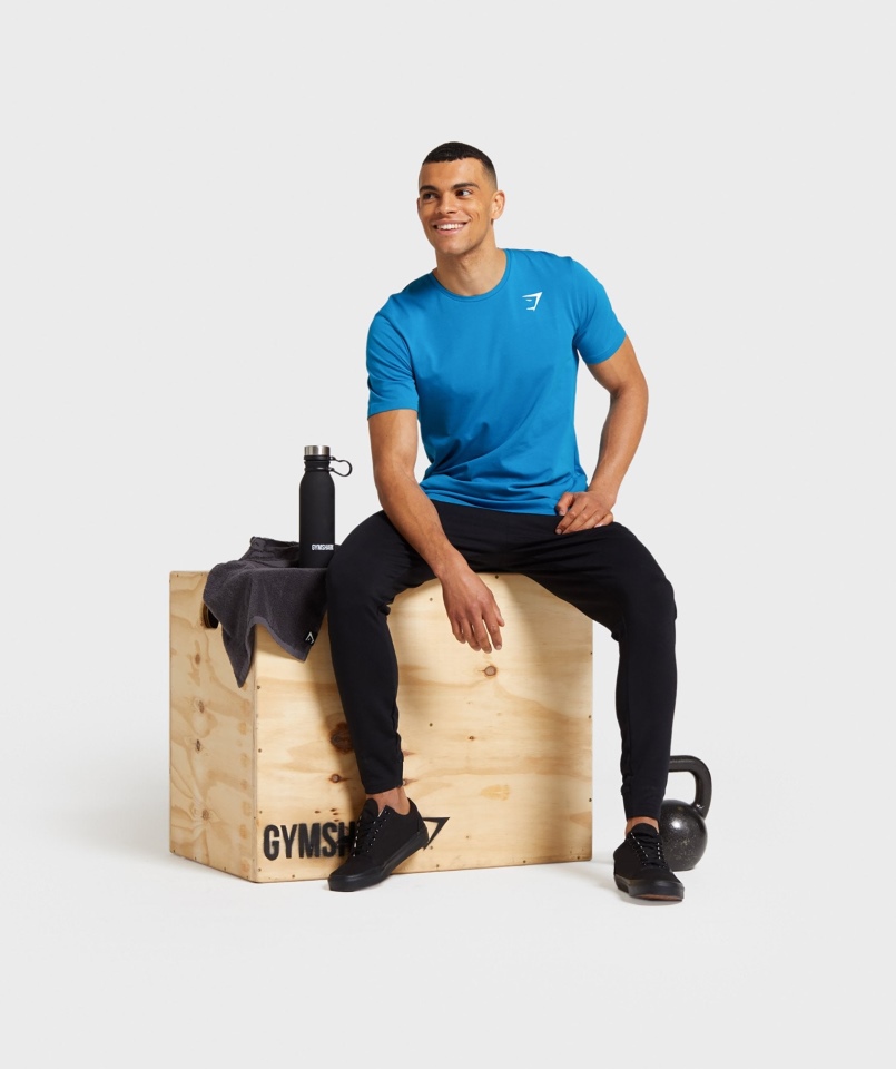 Spodnie Joggery Gymshark Z Krytym Zamkiem Czarne