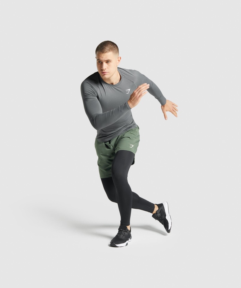 Legginsy Termoaktywne Z Elementem Gymshark Czarne