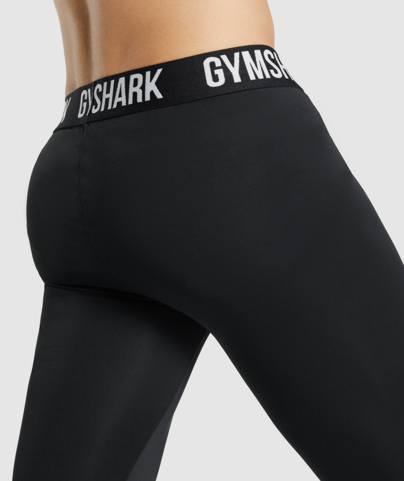 Legginsy Termoaktywne Z Elementem Gymshark Czarne