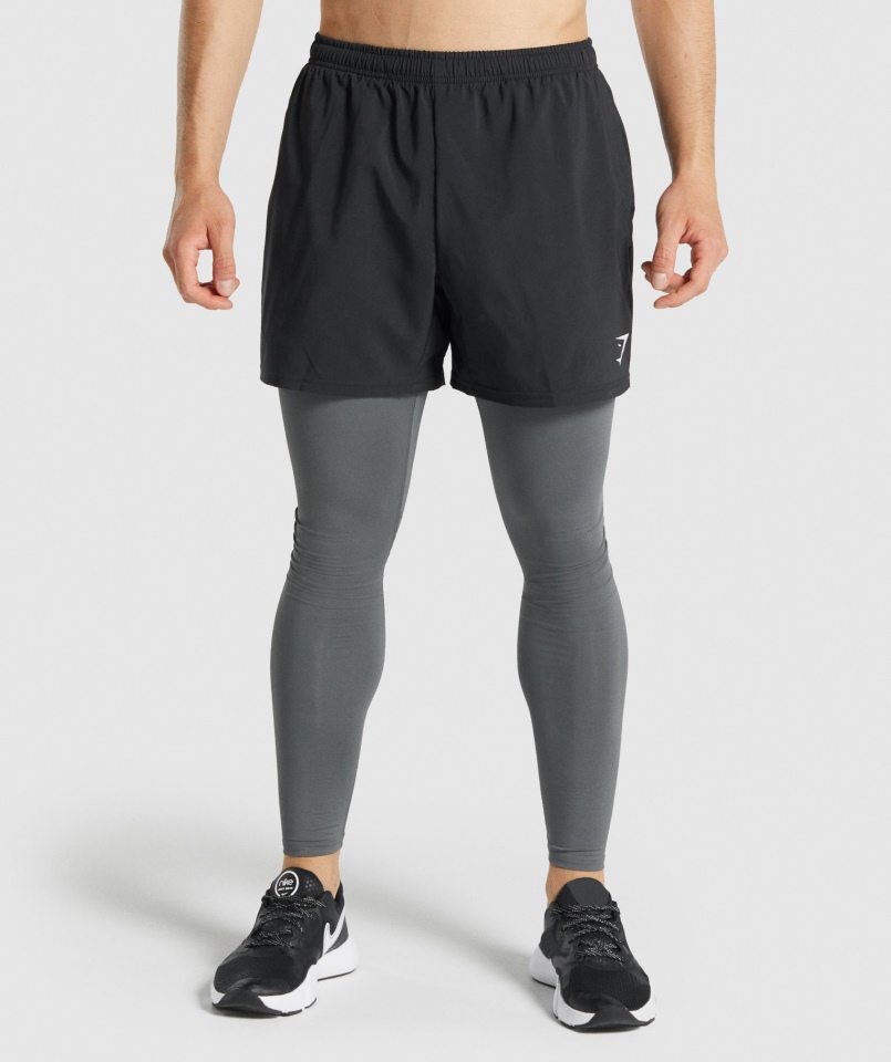 Gymshark Element Baselayer Legginsy Grafitowe