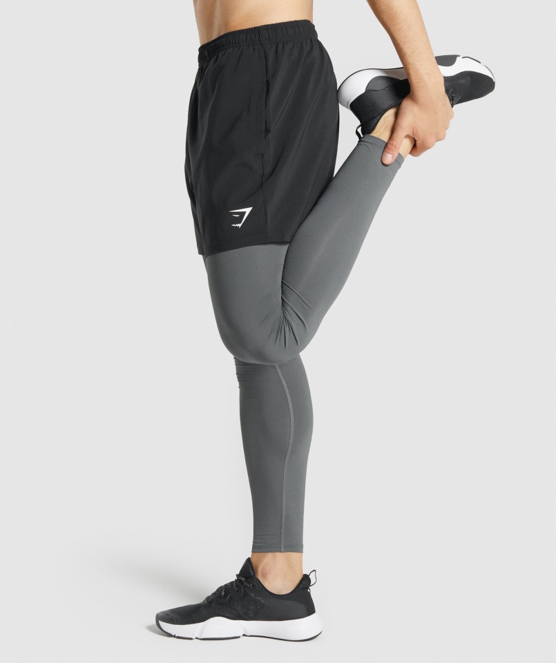 Gymshark Element Baselayer Legginsy Grafitowe