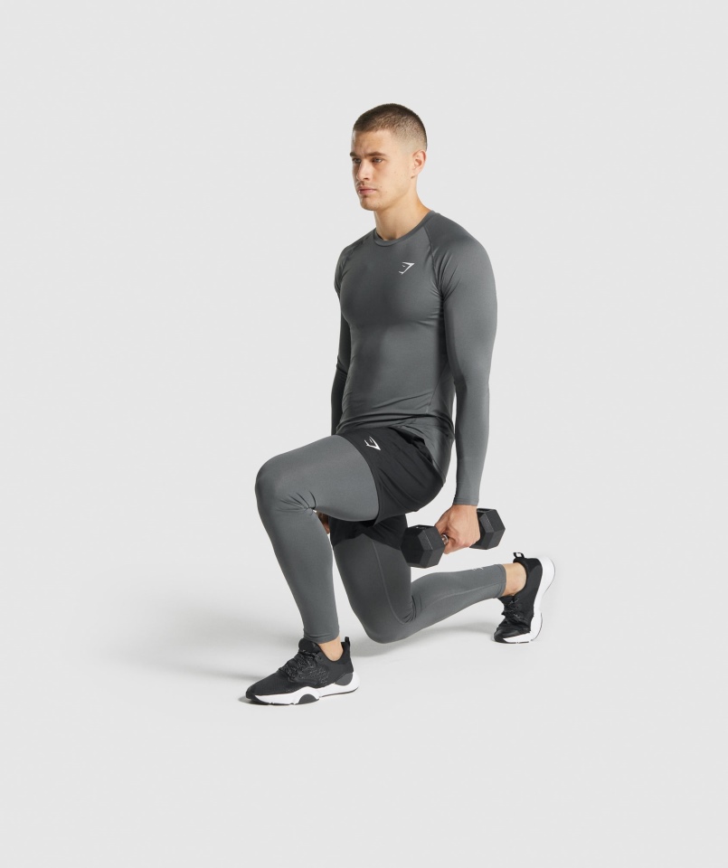 Gymshark Element Baselayer Legginsy Grafitowe