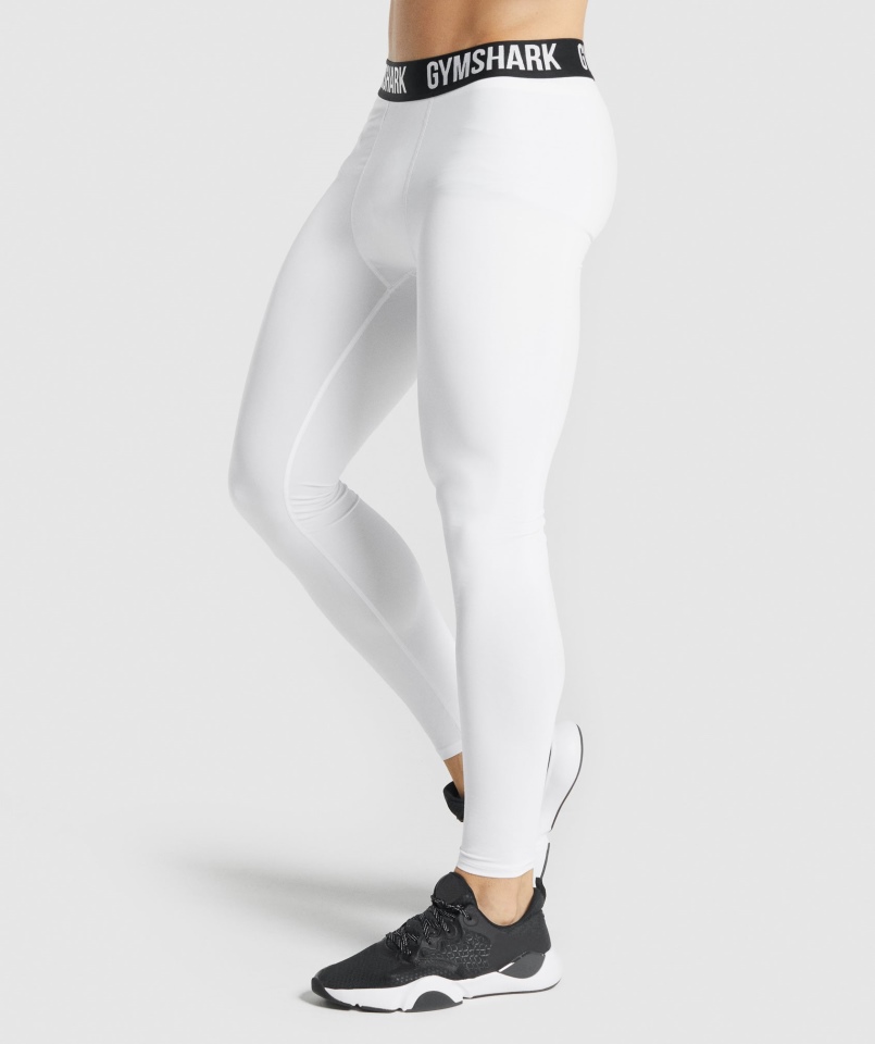 Legginsy Termoaktywne Z Elementem Gymshark Białe
