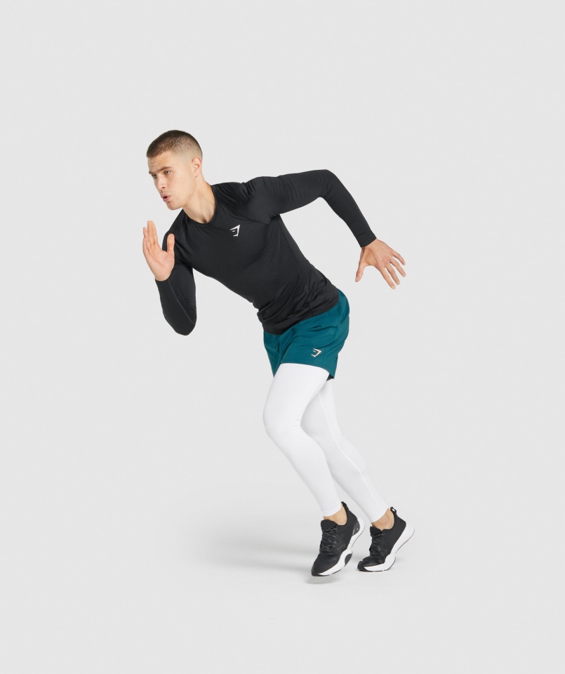 Legginsy Termoaktywne Z Elementem Gymshark Białe