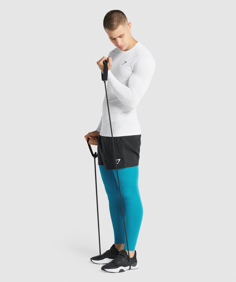 Koszulka Z Długim Rękawem Z Elementem Gymshark Biała