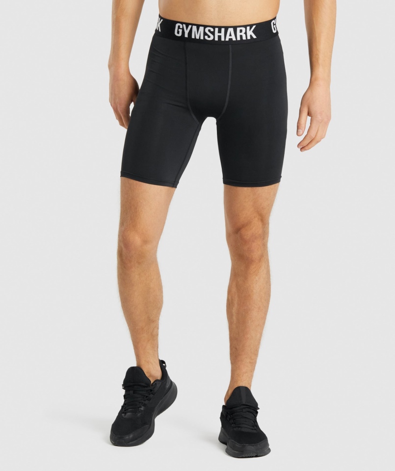 Spodenki Termoaktywne Z Elementem Gymshark Czarne