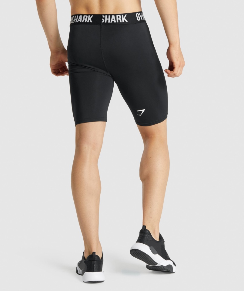 Spodenki Termoaktywne Z Elementem Gymshark Czarne